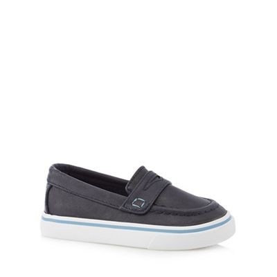bluezoo Boys' navy slip-on shoes
